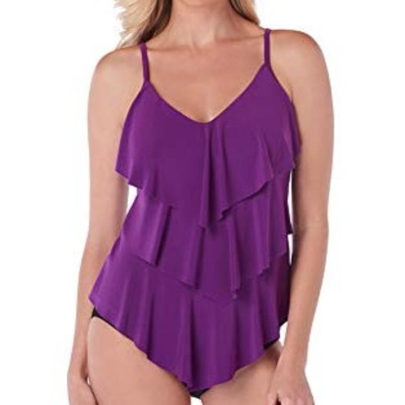 Magicsuit AMETHYST Solid Rita Tankini Top - Picture 3 of 6